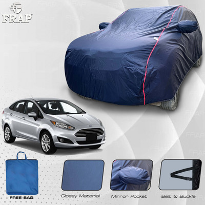 Frap Car Cover For Ford Fiesta (With Mirror Pockets)(Blue, Red)