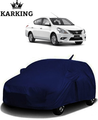 KARKING Car Cover For Nissan Sunny (With Mirror Pockets)(Blue)
