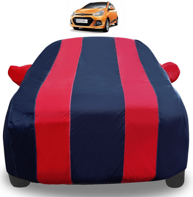 Amanzo Car Cover For Hyundai Grand i10 (With Mirror Pockets)(Red)