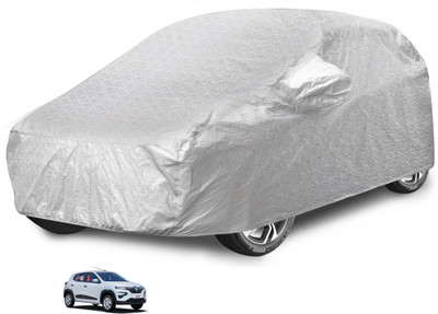 Auto Hub Car Cover For Renault Kwid (With Mirror Pockets)(Silver)