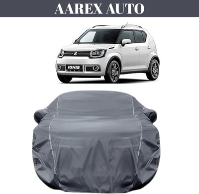 AAREX AUTO Car Cover For Maruti Suzuki Ignis (With Mirror Pockets)(Grey)