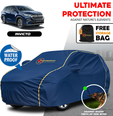 AUTOMOZEXO Car Cover For Maruti Suzuki Invicto (With Mirror Pockets)(Blue)