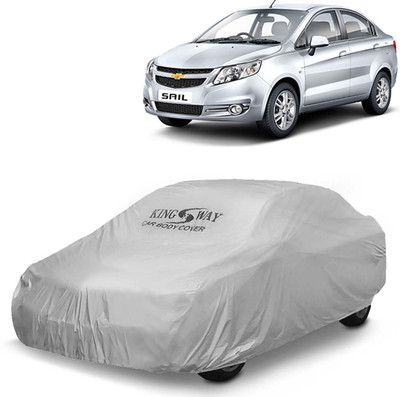 Kingsway Car Cover For Chevrolet Sail (Without Mirror Pockets)(Silver, For 2010, 2011, 2012, 2013, 2014, 2015, 2016 Models)
