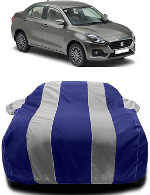 Autoprime Car Cover For Maruti Suzuki Swift Dzire AMT VXI Petrol (With Mirror Pockets)(White, Blue)