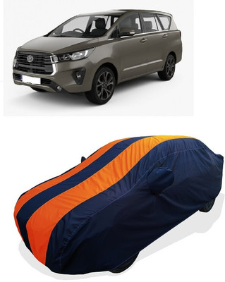 Coxtor Car Cover For Toyota Innova Crysta Facelift (With Mirror Pockets)(Orange)
