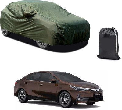 CODOKI Car Cover For Toyota Corolla Altis (With Mirror Pockets)(Green)