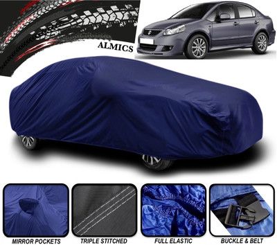 ALMICS Car Cover For Maruti Suzuki SX4 (With Mirror Pockets)(Blue)