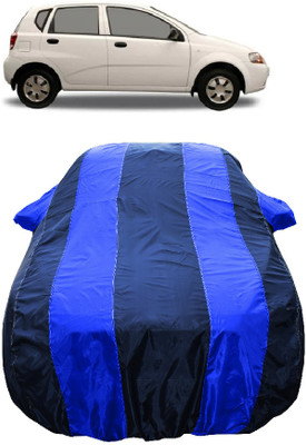 Wegather Car Cover For Chevrolet Aveo Uva 1.2 LS (With Mirror Pockets)(Blue)