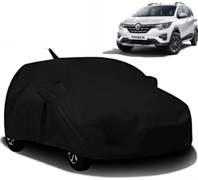 Swarish Car Cover For Renault Triber (With Mirror Pockets)(Black)