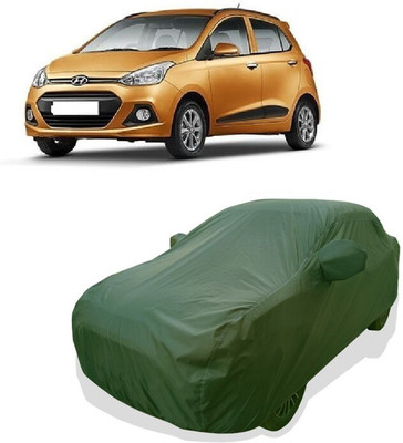 Tricway Car Cover For Hyundai i10 Sportz 1.1L LPG (With Mirror Pockets)(Green)