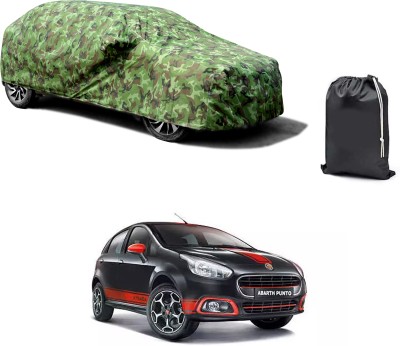 PAGORA Car Cover For Fiat Abarth Punto (With Mirror Pockets)(Green)