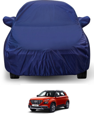 Auto Hub Car Cover For Hyundai Venue (With Mirror Pockets)(Blue)
