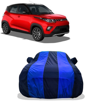 Tricway Car Cover For Mahindra KUV100 mFALCON D75 K4 Plus 5str (With Mirror Pockets)(Blue)