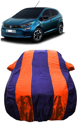 Wegather Car Cover For Tata Altroz EV (With Mirror Pockets)(Orange)
