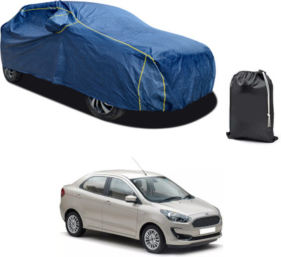 PAGORA Car Cover For Ford Aspire (With Mirror Pockets)(Blue, For 2019, 2020, 2021, 2022, 2023 Models)