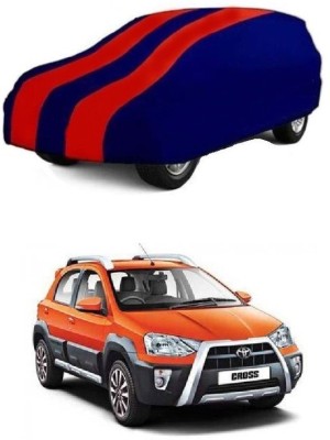 prajapati Car Cover For Toyota Etios Cross 1.5L V Petrol (Without Mirror Pockets)(Red, Blue)