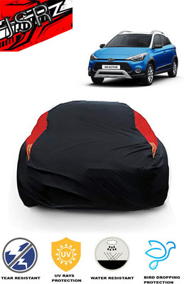 J S R Car Cover For Hyundai i20 Active SX Dual Tone Petrol (With Mirror Pockets)(Red, Black)