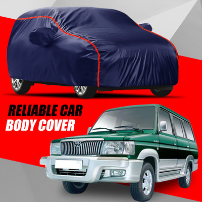 S Shine Max Car Cover For Toyota Qualis (With Mirror Pockets)(Multicolor)