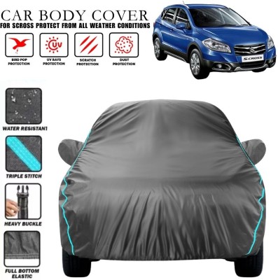 CITYVEGI Car Cover For Maruti Suzuki S-Cross, S-Cross Premia, S-Cross DDiS 320 Alpha (With Mirror Pockets)(Grey, Blue, For 2015, 2016, 2017, 2018, 2019, 2020, 2021, 2022, 2023 Models)
