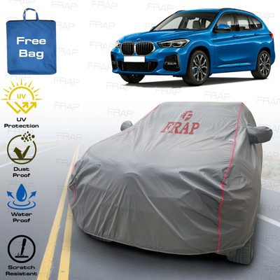Frap Car Cover For BMW X1 (With Mirror Pockets)(Grey, Red)