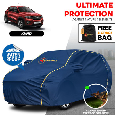 AUTOMOZEXO Car Cover For Renault Kwid, Kwid Climber 1.0 AMT, Kwid 1.0 RXT Opt Petrol, Kwid IRON MAN 1.0 AMT, Kwid STD (With Mirror Pockets)(Blue)