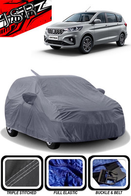 J S R Car Cover For Maruti Suzuki Ertiga (With Mirror Pockets)(Grey)