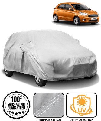 CARNEST Car Cover For Ford Figo (With Mirror Pockets)(Silver)