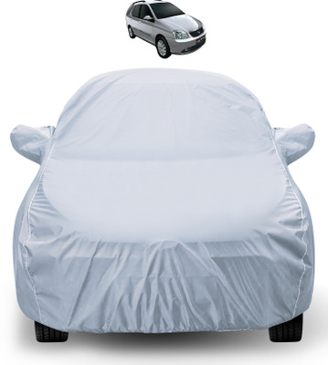 MOCKHE Car Cover For Tata Indigo Marina (With Mirror Pockets)(Silver)