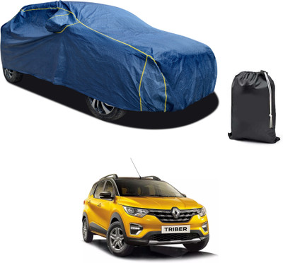 CODOKI Car Cover For Renault Triber (With Mirror Pockets)(Blue, For 2019, 2020, 2021, 2022, 2023 Models)