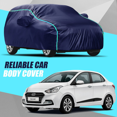 AXLOZ Car Cover For Hyundai Xcent (With Mirror Pockets)(Multicolor)