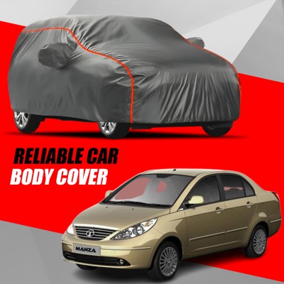 CAVS Car Cover For Tata Manza (With Mirror Pockets)(Multicolor)