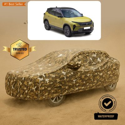 PAGORA Car Cover For Tata Harrier (With Mirror Pockets)(Yellow)