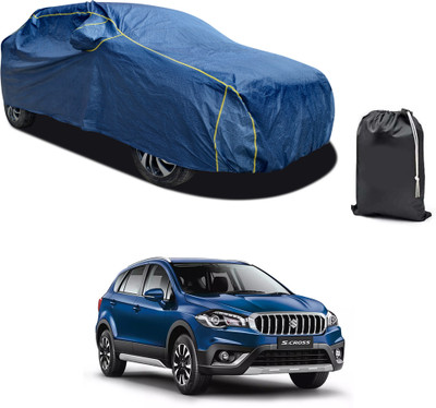 PAGORA Car Cover For Maruti Suzuki S-Cross (With Mirror Pockets)(Blue, For 2019, 2020, 2021, 2022, 2023 Models)