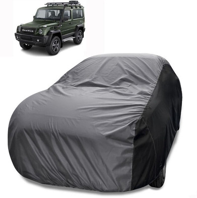 MoTRoX Car Cover For Force Gurkha (Without Mirror Pockets)(Grey, Black)