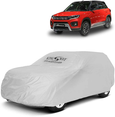Kingsway Car Cover For Maruti Suzuki Vitara Brezza (Without Mirror Pockets)(Silver, For 2020, 2021, 2022 Models)