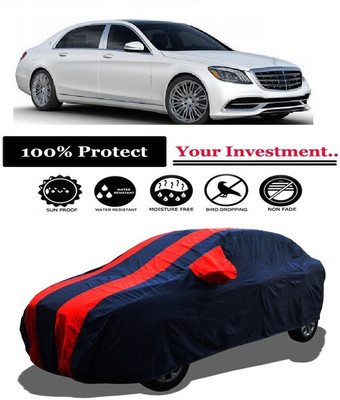 Amexride Car Cover For Mercedes Benz S-Class Maybach S600 (With Mirror Pockets)(Red)
