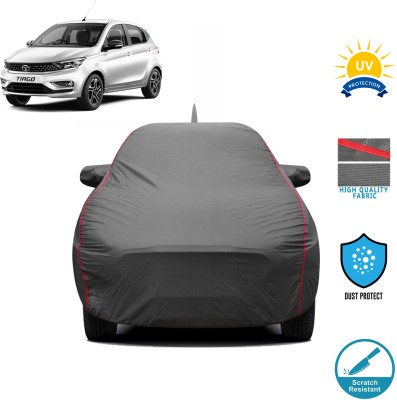 FABTEC Car Cover For Tata Tiago (With Mirror Pockets)(Grey, For 2019, 2020, 2021, 2022, 2023, 2024 Models)