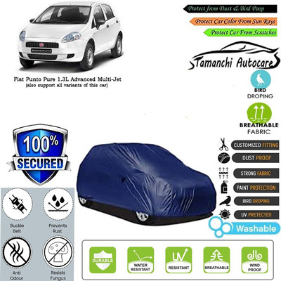 Tamanchi Autocare Car Cover For Fiat Punto Pure 1.3L Advanced Multi-Jet(Blue)