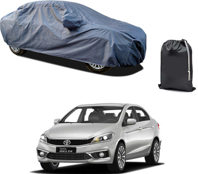 PAGORA Car Cover For Toyota Universal For Car (With Mirror Pockets)(Grey, For 2019, 2020, 2021, 2022, 2023 Models)