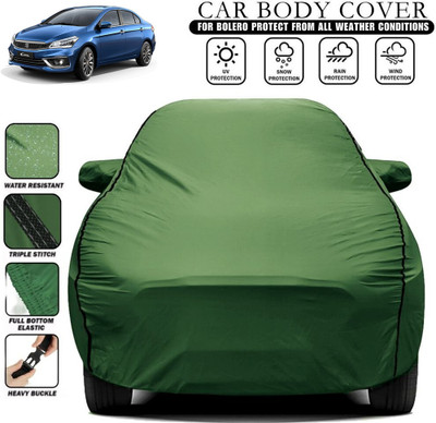 THE REAL ARV Car Cover For Maruti Suzuki Ciaz, Ciaz Alpha AMT Petrol, Ciaz Alpha Petrol, Ciaz AT VXi Plus, Ciaz AT ZXi, Ciaz AT ZXi Plus, Ciaz Delta AMT Petrol (With Mirror Pockets)(Green)