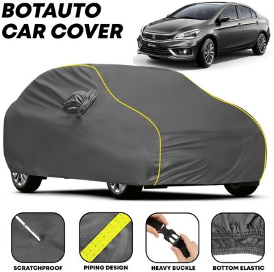 BOTAUTO Car Cover For Maruti Suzuki Ciaz, Ciaz AT VXi Plus, Universal For Car (With Mirror Pockets)(Grey, Yellow, For 2008, 2009, 2010, 2011, 2012, 2013, 2014, 2015, 2016, 2017, 2018, 2019, 2020, 2021, 2022, 2023 Models)