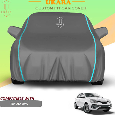 Ukara Car Cover For Toyota Liva (With Mirror Pockets)(Grey)
