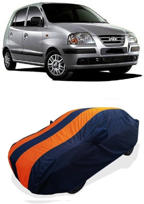 Coxtor Car Cover For Hyundai Santro Xing XO (With Mirror Pockets)(Orange)