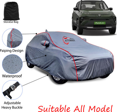 AUTOBIRSA Car Cover For Tata Punch EV (With Mirror Pockets)(Grey)