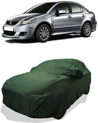 Coxtor Car Cover For Maruti Suzuki SX4 (With Mirror Pockets)(Green)