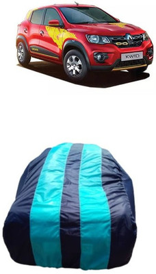 ATBROTHERS Car Cover For Renault Kwid IRON MAN 1.0 AMT (Without Mirror Pockets)(Blue, Multicolor)
