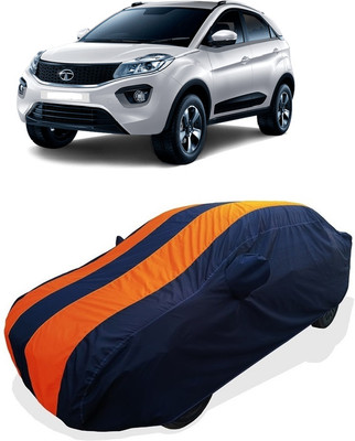 Coxtor Car Cover For Tata Nexon 1.2 Revotron XZ Plus (With Mirror Pockets)(Orange)