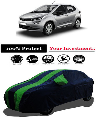 Amexride Car Cover For Tata Altroz XT Diesel (With Mirror Pockets)(Green)