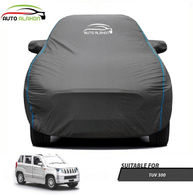 AUTO ALAXON Car Cover For Mahindra TUV300 (With Mirror Pockets)(Black)