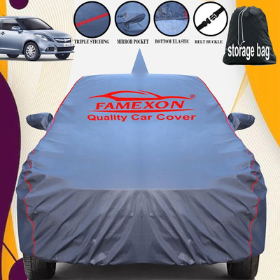FAMEXON Car Cover For Maruti Suzuki Swift Dzire (With Mirror Pockets)(Grey)